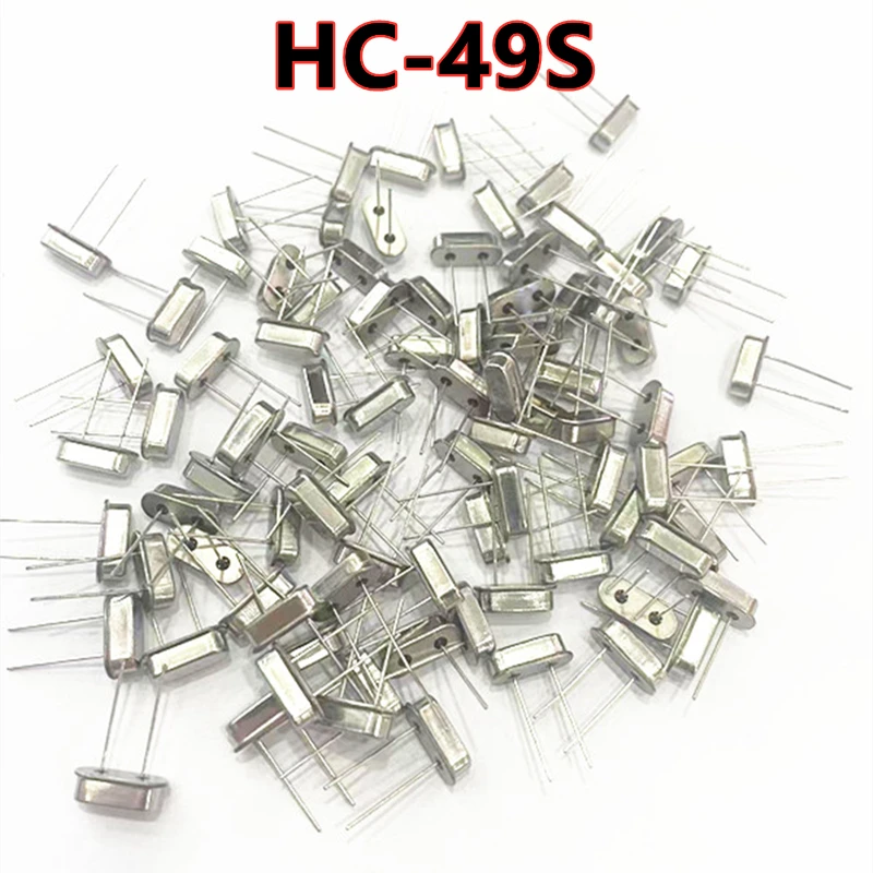 (20pcs) HC-49S 4m/6m/8m/10m/12m/11.0592m/16m/20m/24m/25m/27m/30m/32m/48m/50mhz 49S 2-DIP 20PF 20PPM Passive crystal oscillator