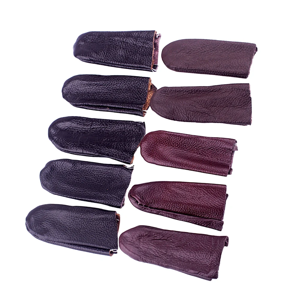 

10pcs Finger Protector Breathable Soft Covers Reusable Manual Protect Cuts Bruises Calluses Wear Prevention Flexible