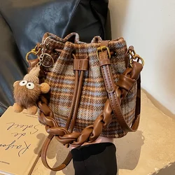 Women's bag bucket bag women's 2024 new high-end cute gift handbag versatile shoulder messenger bag  luxury bags replicas exact