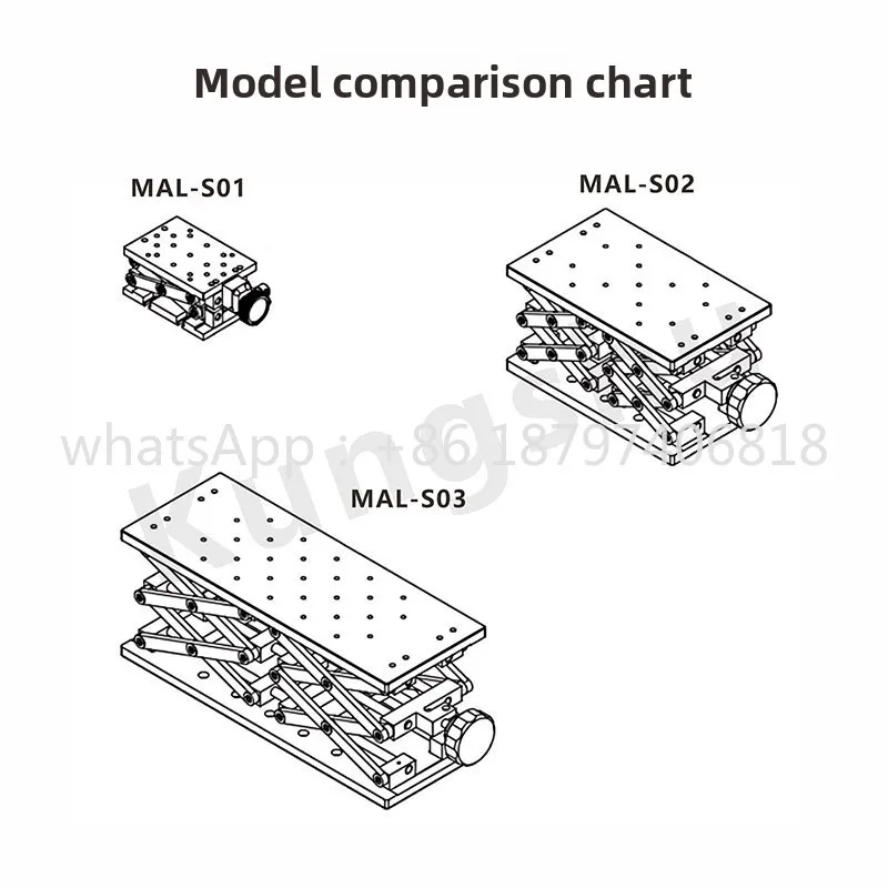 Plate-forme élévatrice à ciseaux série MAL-S\ Plate-forme à charge verticale
