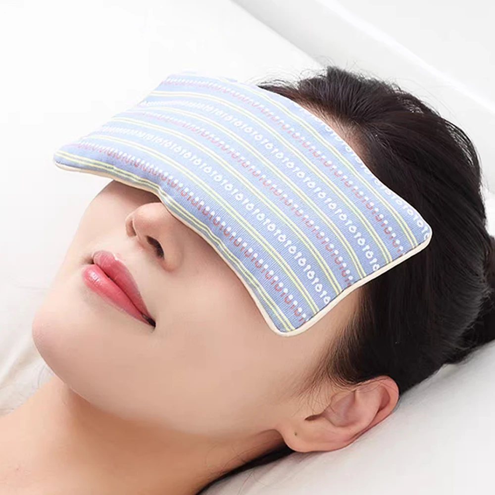 

Лавандовая подушка для глаз для релаксации, йоги, сна, утяжеленная маска для головной боли, ароматерапии, влажный тепловой компресс, аксессуар для медитации