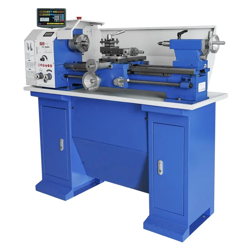 Hot Sale FS-290MV High Precision Variable Speed Manual Wood Metal Mini Bench Lathe Machine offer Milling Drilling Machine