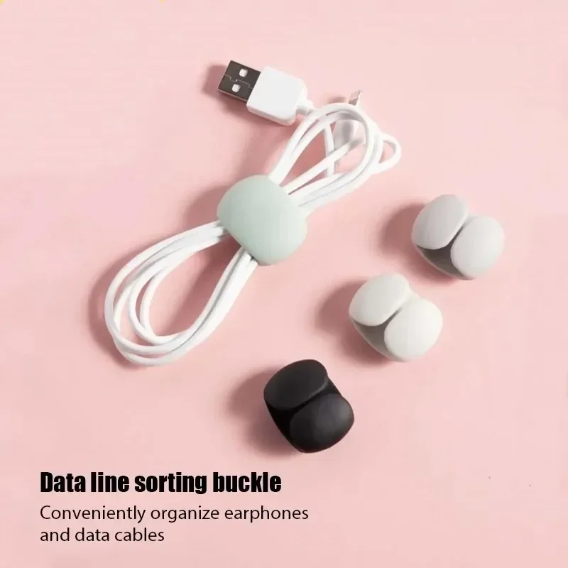 5-20Pcs Travel Cable Organizer Charge Cable Winder Protectors USB Data Cord Clip For Earphone Charging Cables Storage Management