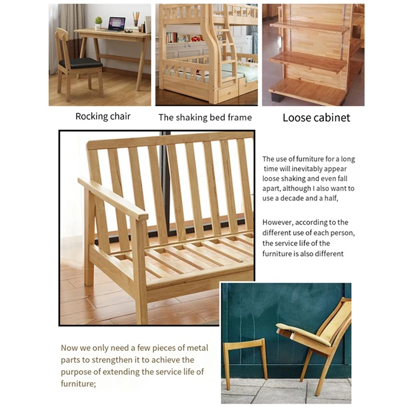 Flat Tee Mending Plate Stainless Steel T Brackets Flat Corner Braces Brackets Multiple Holes Corner Brace For Wood