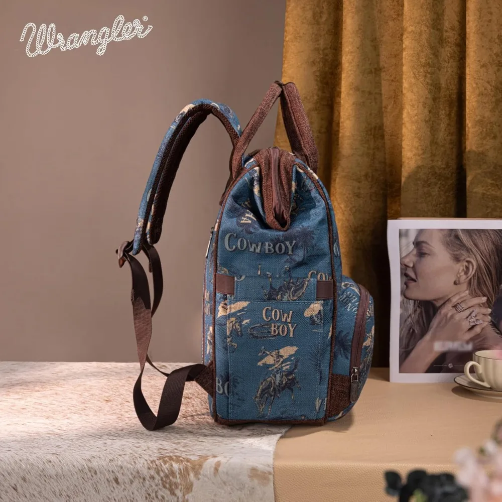 حقيبة ظهر مونتانا ويست رانجلر للنساء حقيبة نهارية غربية كاجوال للعمل في السفر الجامعي