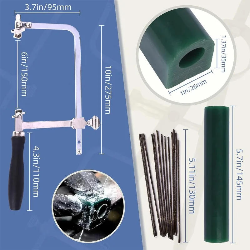 8-Piece Jewelry Ring Wax Ring Making Casting Tools