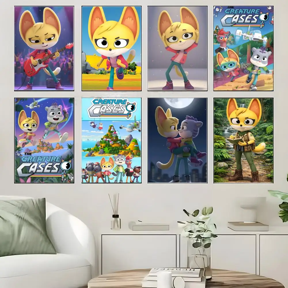 Wild Animal Cartoon T-The Creature Cases Poster Crease Free Waterproof Durable All Space Wall Decor