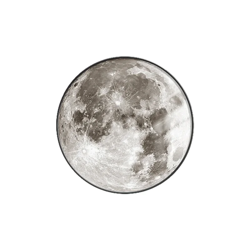 

*Moon Wall Lamp Light Luxury Creative Corridor Aisle Wall Painting Lamp Artistic Living Room Background Wall Bedroom Bedside Lam