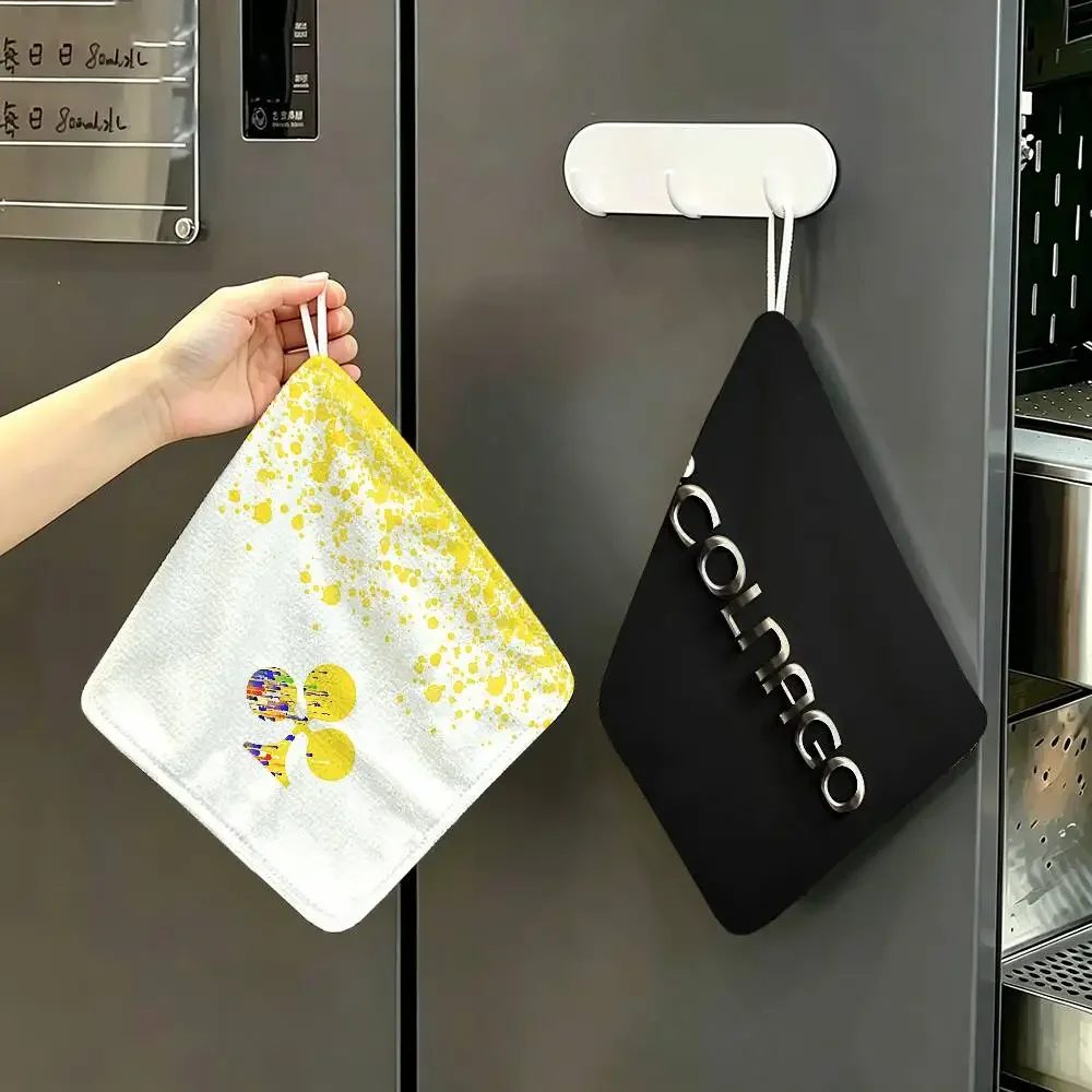 Fashion Cyclings C-Colnagos Polyester Cotton Hand Wiping Towel, Hanging Design, Durable For Household Restaurant Toilet Use
