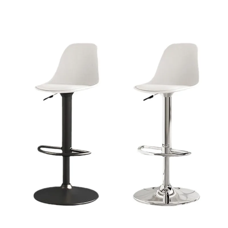 

Bar chair Nordic lift rotating modern simple backrest stool home fashion wrought iron bar chair