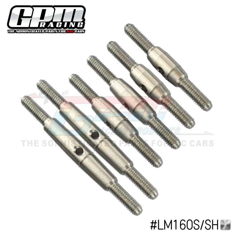 

GPM Stainless Steel Adjustable Front Upper Arm Tie Rod+Front Steering For LOSI