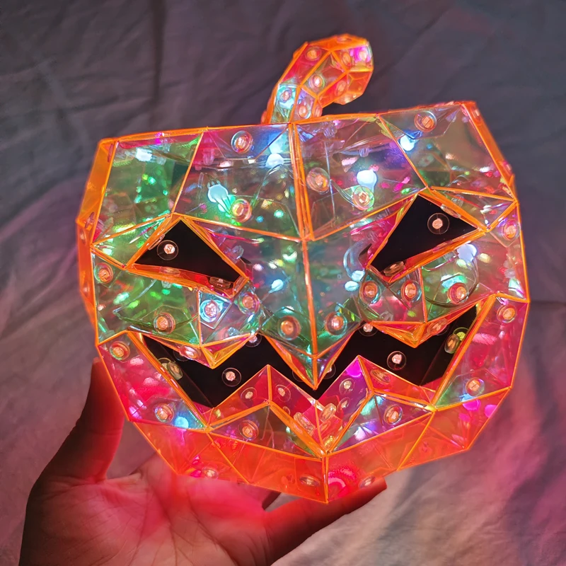 Halloween Decor RGB Pompoenlicht met Timer Bluetooth APP Controle Binnen Buiten USB Jack-O-Lantern Halloween Feestartikelen