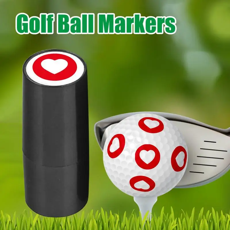 Plantilla de marcador de pelota de Golf pequeña, plantilla de secado rápido, No requiere almohadilla de tinta, fotosensibilidad, salida de aceite automática, impermeable