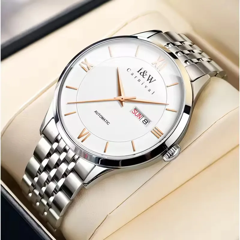 IW Carnival Orologi da polso meccanici Movimento automatico Marchi di lusso Accessori per uomo Orologio impermeabile da uomo con specchio in zaffiro