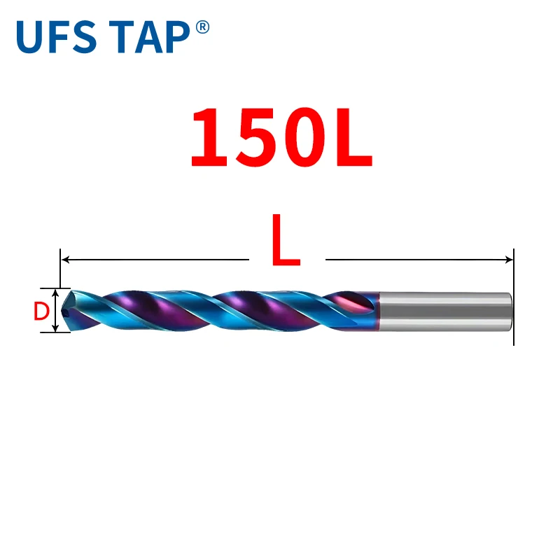 

UFS TAP 1PCS Carbide Drill Bits Tungsten Steel Twist Bit For Metalworking CNC Drilling Tool 150mm-Long D11.6-20.0mm