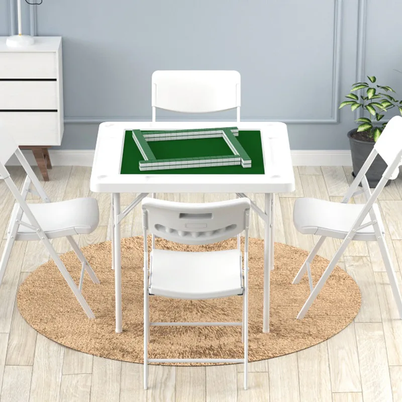 Automatic Simple Folding Mahjong Table Modern Household Egg Table Multifunctional Plastic Manual Mahjong Machine