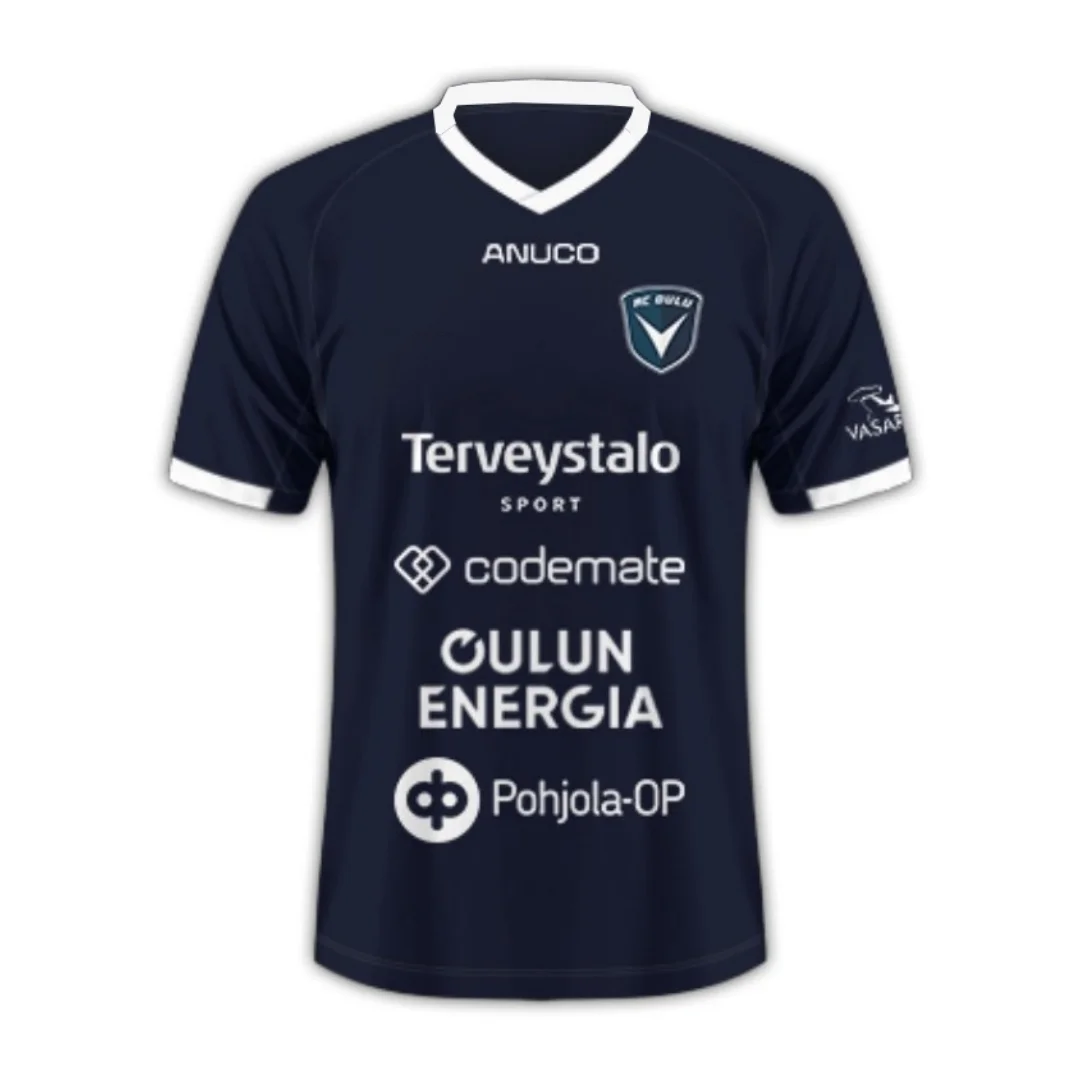 

25-26 AC Oulu home football jersey match training kit Summer Sports Men's T-Shirt Kid's Clothes Woman Surfing T-shirt ﻿ ﻿