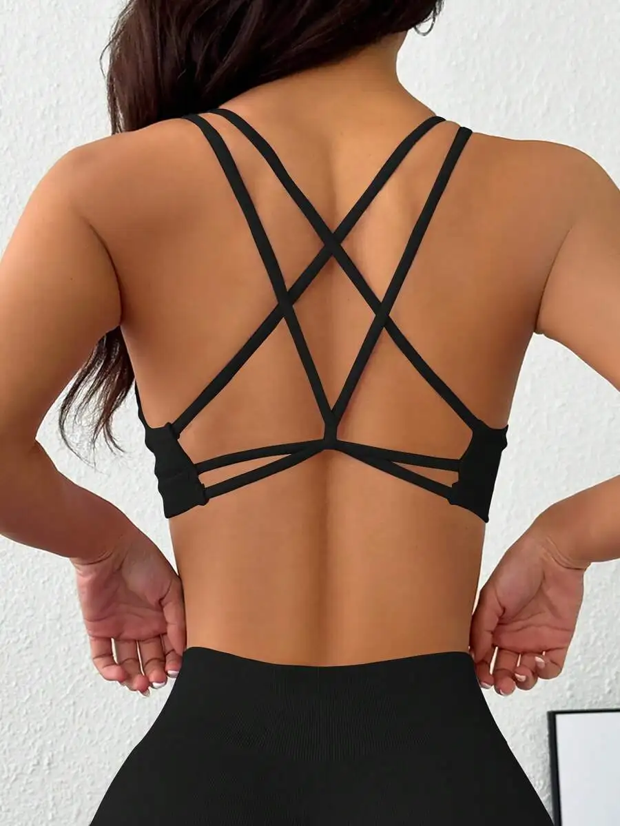 Slayform 3-Pack Women's Seamless Solid Color Casual Sports Bras