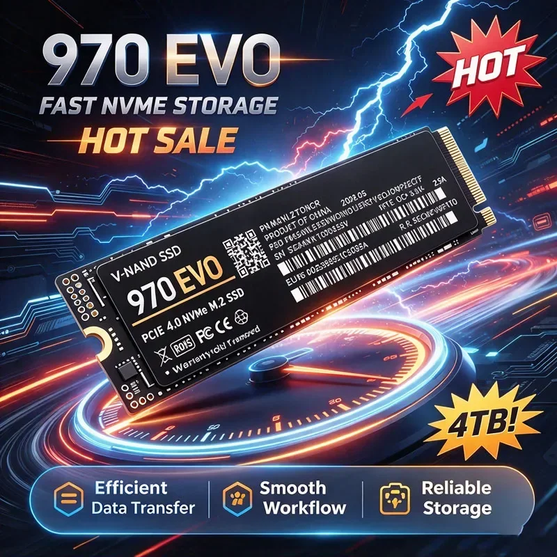 Internal M.2 2280 NVMe SSD 970 EVO PCIe4.0 X4 7400MB/s TLC 3D NAND 500‑4TB Solid State Storage for PS5 Gaming PC Desktop Laptop