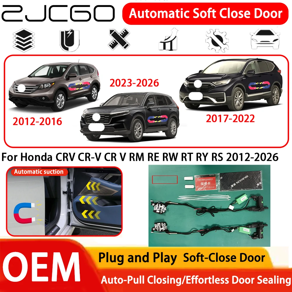 for Honda CRV CR-V CR V RM RE RW RT RY RS 2012-2026 OEM Plug and Play Automatic Electric Soft Close Door Comfort Closing System