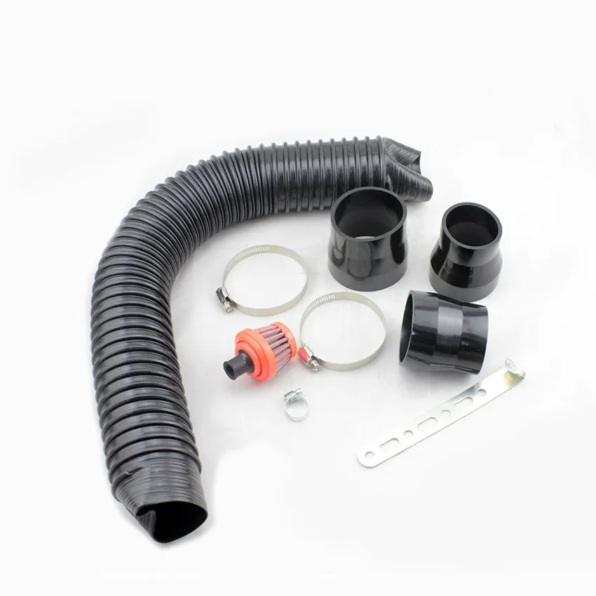 Cold Intake Air Filter Kit Systems Carbon Fiber Cover Perpormance High Flow 75MM 2.75Inch Filters Housing  For Racing Sport Car