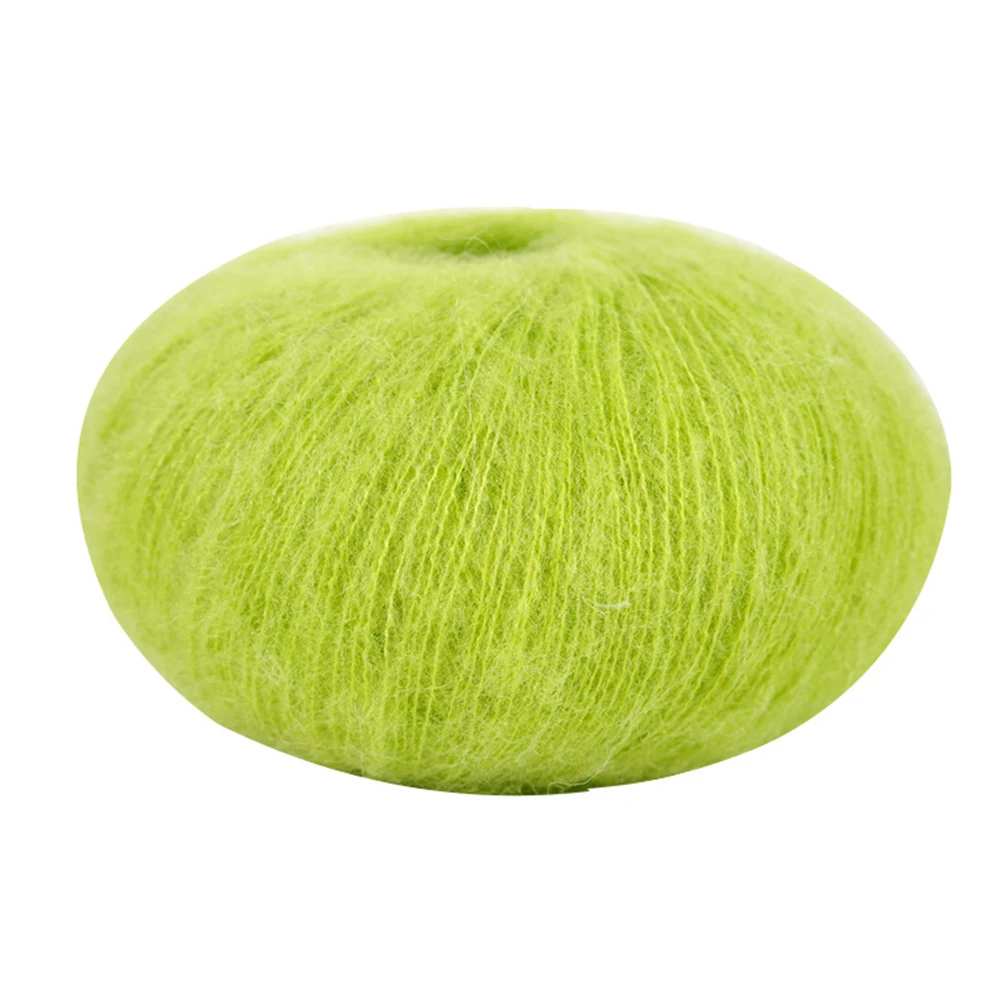 25g/roll Soft Mohair Knitting Angora Wool Yarn for DIY Knitting Fluffy Lace Yarn Knitting Sweater Scarf Shawl