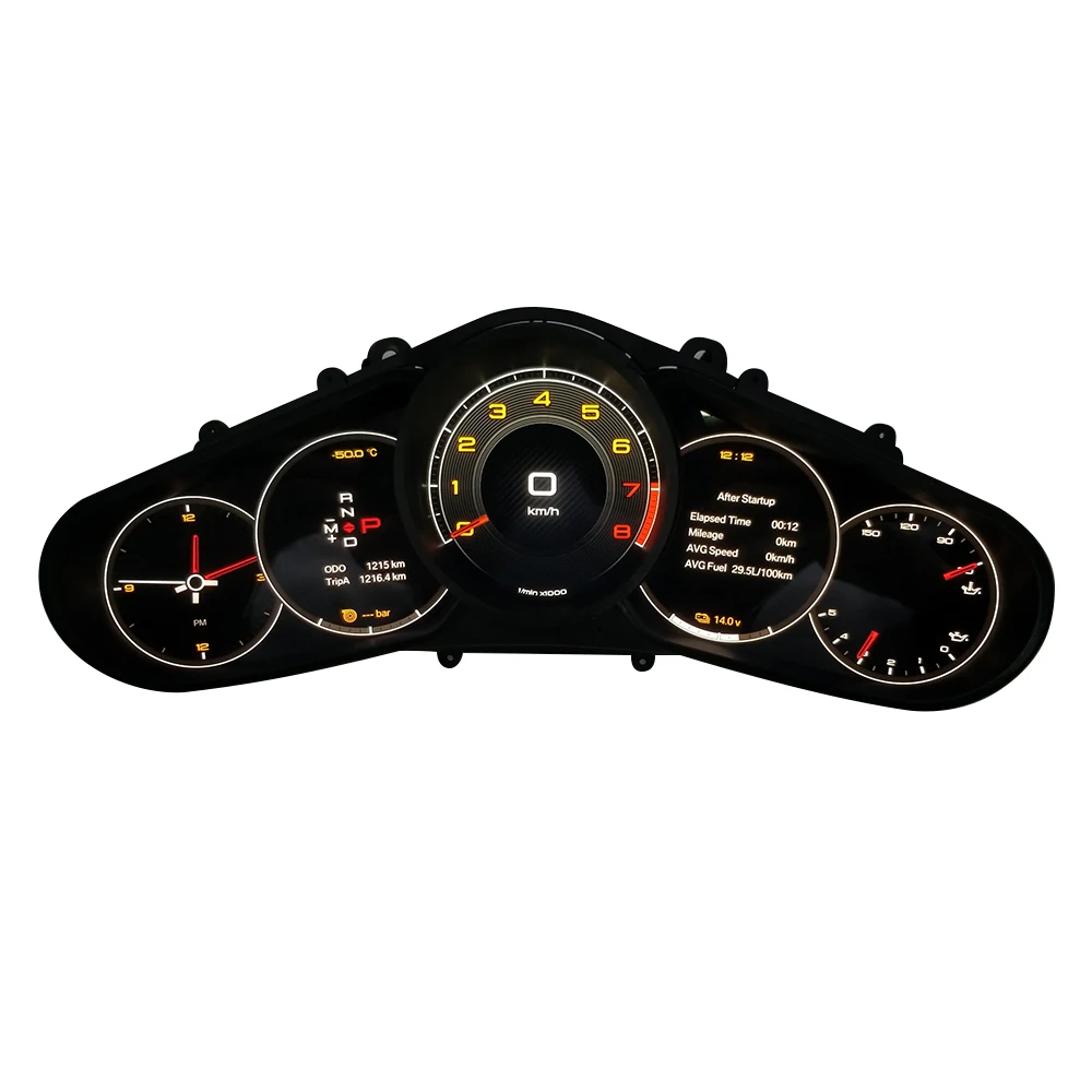 12.3Inch Car Digital Instrument Cluster New Upgrade Car Cockpit Linux Speedometer LCD Dashboard For Porsche Cayenne 2011-2016