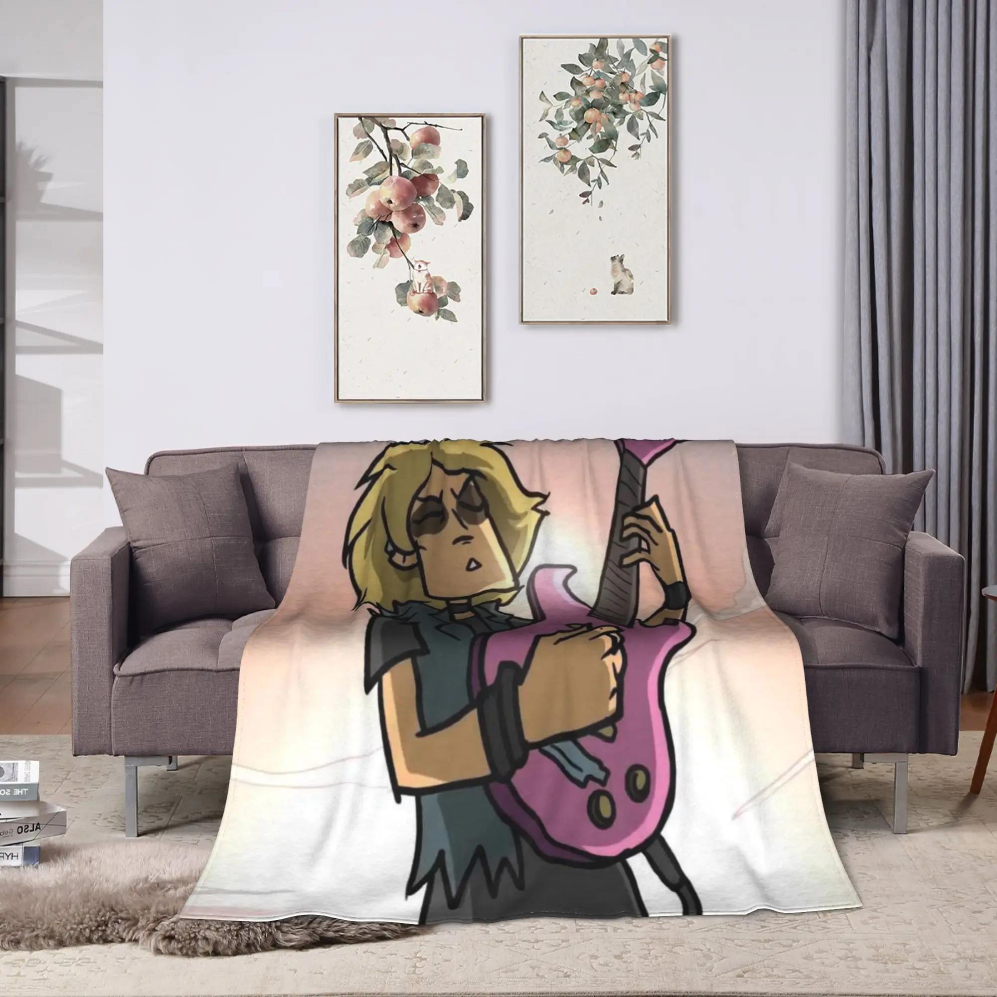 Metal Family Dee 2 Blankets  Soft Fluffy Plush Throw Blanket For Child Couch Chair Flannel Bedspread Bed Cover