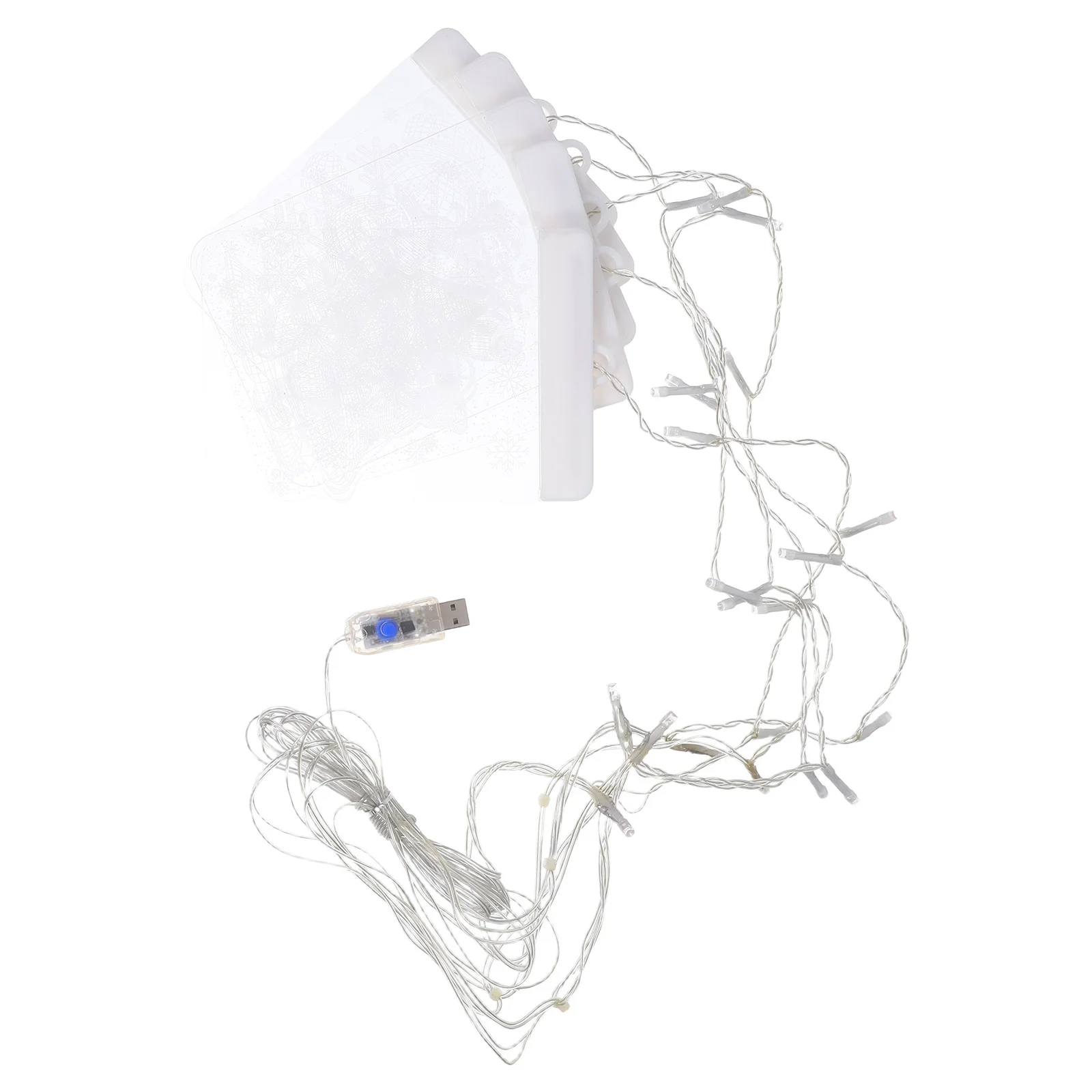 

3D Snowman LED Curtain Lights with Remote Control for Christmas Decorations Indoor String Lights Warm Glow Window Bedroom