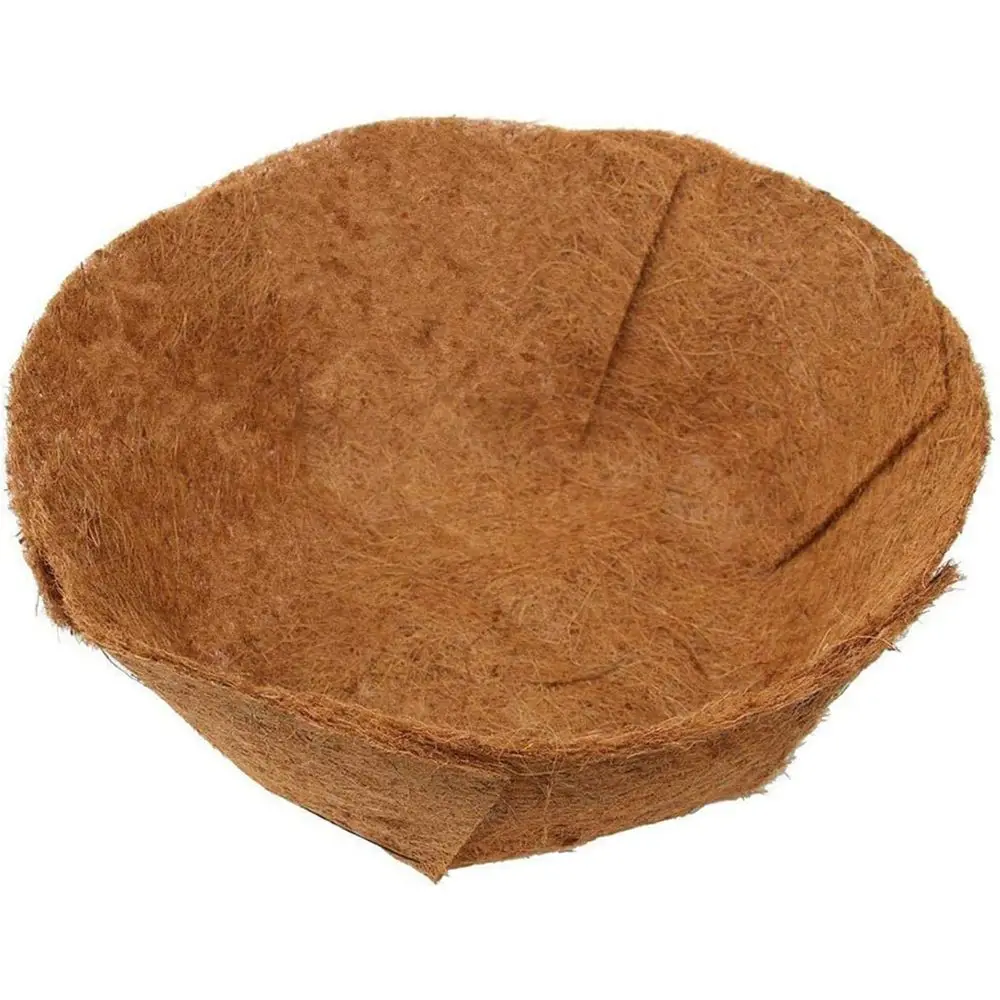 2-Pack Round Plant Liners or Hanging Baskets - 24 Inch Durable C-Pad or 16/14/12 Inch C-Nut Plant Basket Liner for Garden Plante