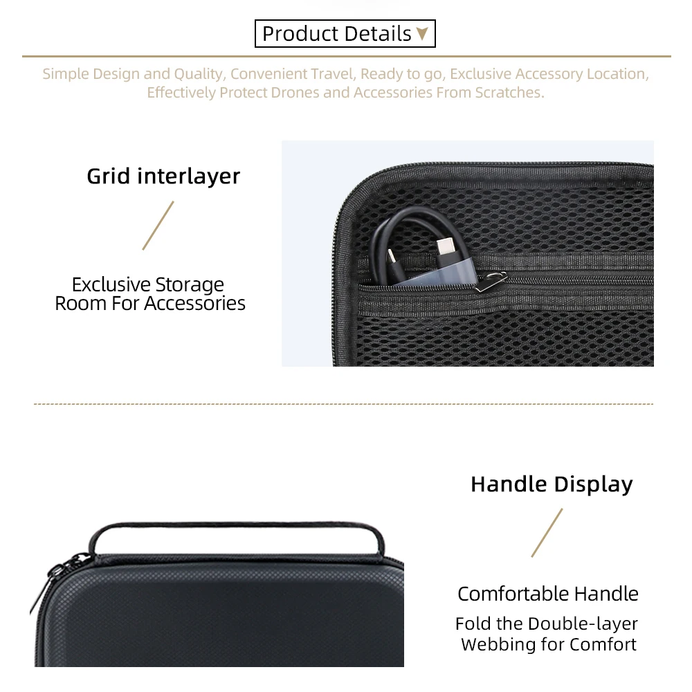 Carrying Case For Insta360 GO Ultra, Camera Storage Bag PU Hard Shel Travel Protective Cover Organizer Case for Go Ultra Camera