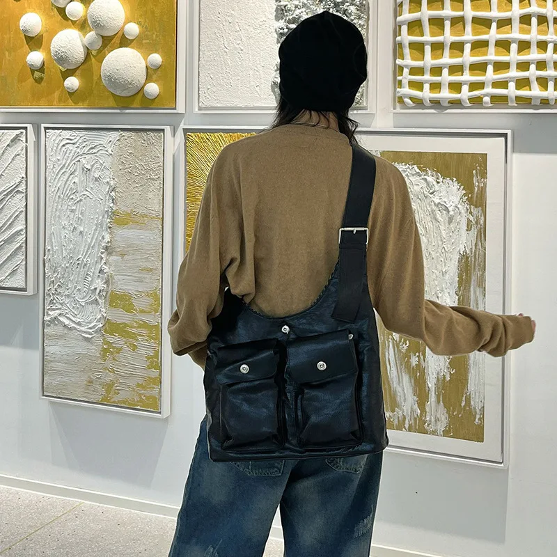 Umhängetasche für junge Damen mit großem Fassungsvermögen, modische, vielseitige Unterarm-Umhängetasche für den lässigen Pendelverkehr