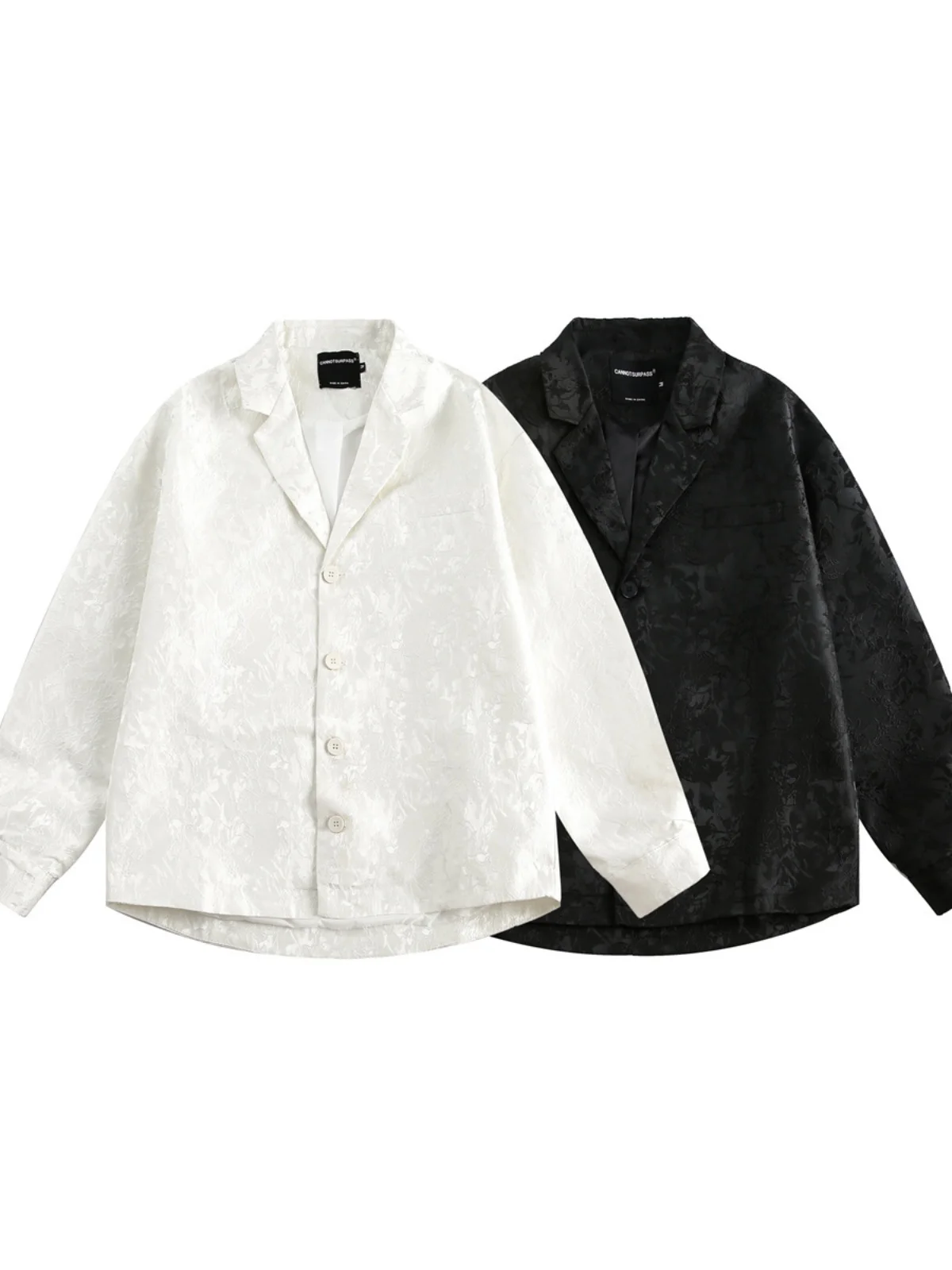 

New Chinese Sle Long Sve Loose Fit Men's irt Embroidered Design Casual Outerwear Polyester Fabric Autumn Season