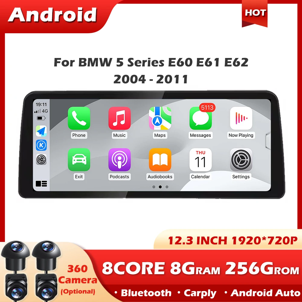 12,3-Π΄ΡΠΉΠΌΠΎΠ²ΡΠΉ Π°Π²ΡΠΎΠΌΠΎΠ±ΠΈΠ»ΡΠ½ΡΠΉ GPS-Π½Π°Π²ΠΈΠ³Π°ΡΠΎΡ Android 14 Π΄Π»Ρ BMW 5 ΡΠ΅ΡΠΈΠΈ E60 E61 E62 2004-2011 CIC CCC ΠΡΠ»ΡΡΠΈΠΌΠ΅Π΄ΠΈΠΉΠ½ΡΠΉ ΡΠ°Π΄ΠΈΠΎΠΏΠ»Π΅Π΅Ρ Carplay DSP 12,3-Π΄ΡΠΉΠΌΠΎΠ²ΡΠΉ Π°Π²ΡΠΎΠΌΠΎΠ±ΠΈΠ»ΡΠ½ΡΠΉ GPS-Π½Π°Π²ΠΈΠ³Π°ΡΠΎΡ Android 14 Π΄Π»Ρ BMW 5 ΡΠ΅ΡΠΈΠΈ E60 E61 E62 2004-2011 CIC CCC ΠΡΠ»ΡΡΠΈΠΌΠ΅Π΄ΠΈΠΉΠ½ΡΠΉ ΡΠ°Π΄ΠΈΠΎΠΏΠ»Π΅Π΅Ρ Carplay DSP