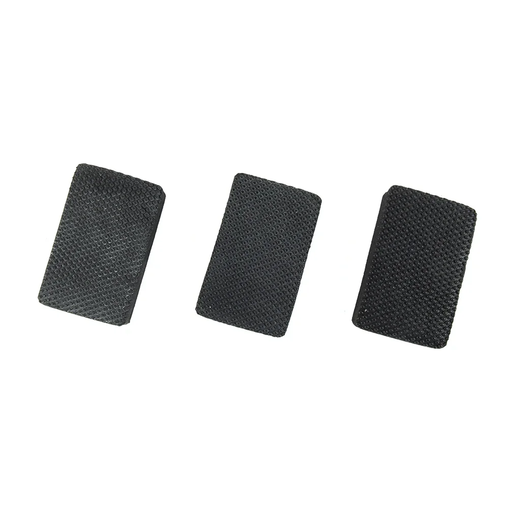 3Pc Car Clay Bar Pad Sponge Block Cleaning Eraser Wax Polish Pad Tools Black Car Sponge 9*6*2.5cm Automotive Care