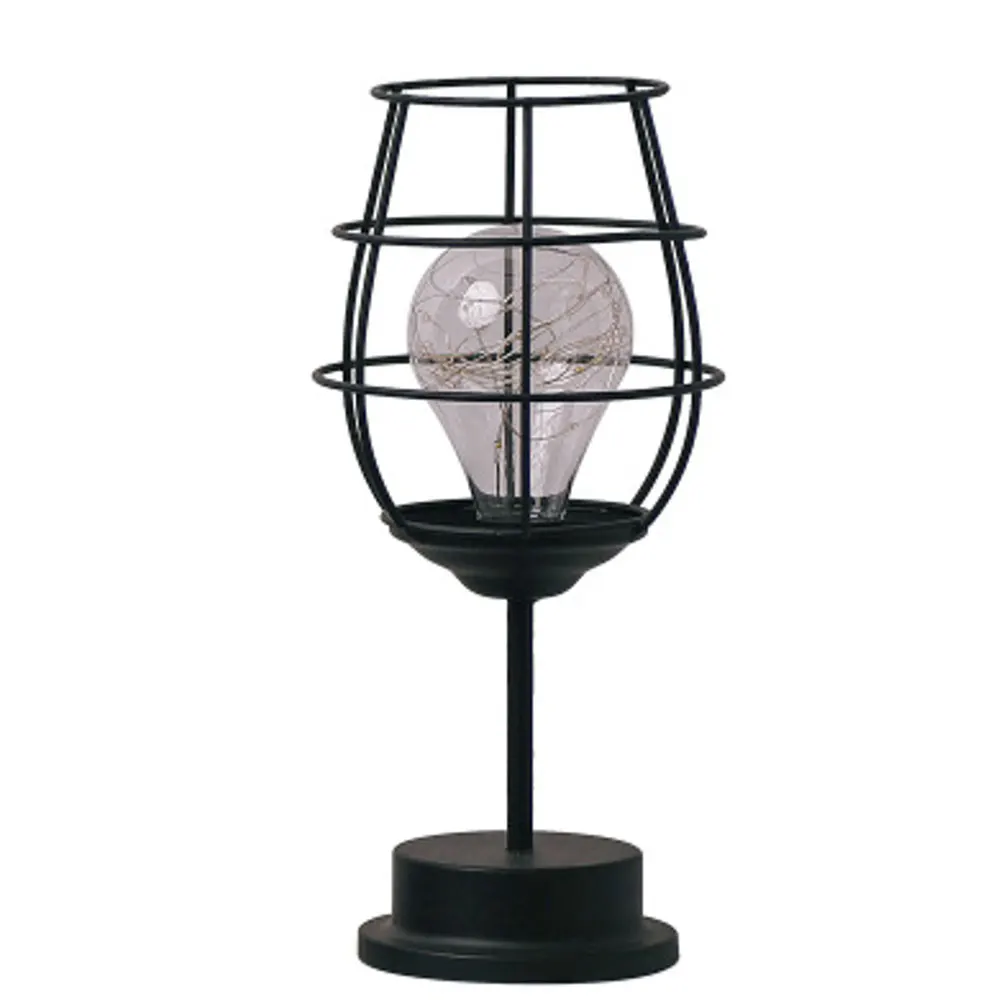 

Bedside Wine Glass Night Light Vintage Home Decor Decorative Lamp Household Indoor