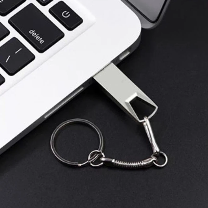 High Speed USB 3.0 32GB-2TB/1TB Flash Drive With Keychain Square Flat Head Metal USB Flash Disk Pendrive Flash Memory Stick