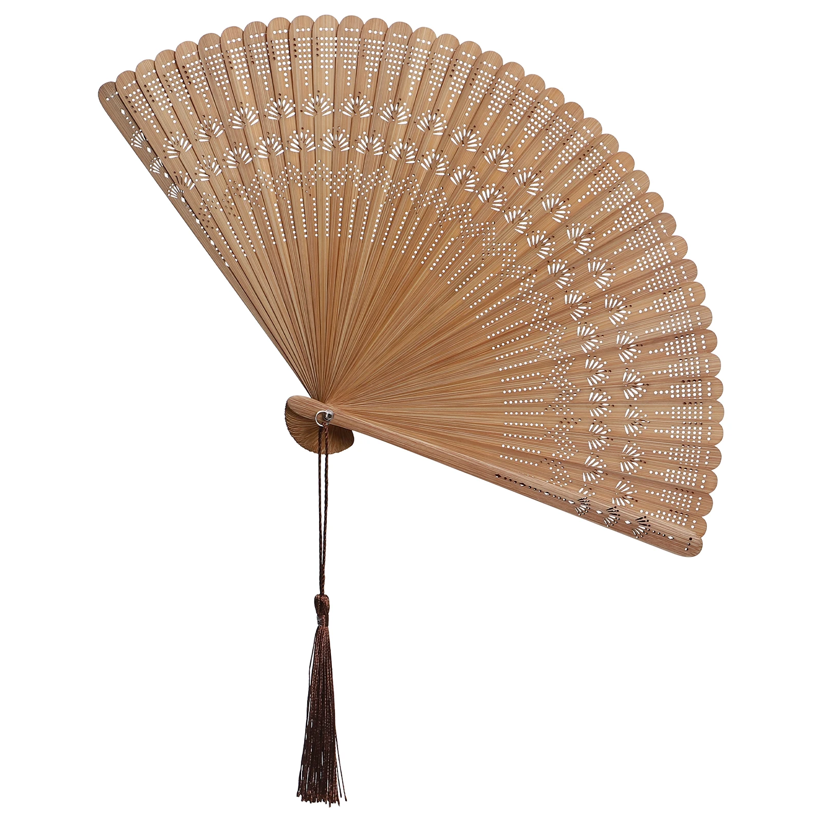 

Silk Bamboo Fans Decorative Hand Chinese Grace Foldable Handheld Folding Fans Lightweight Portable Summer Wind Home