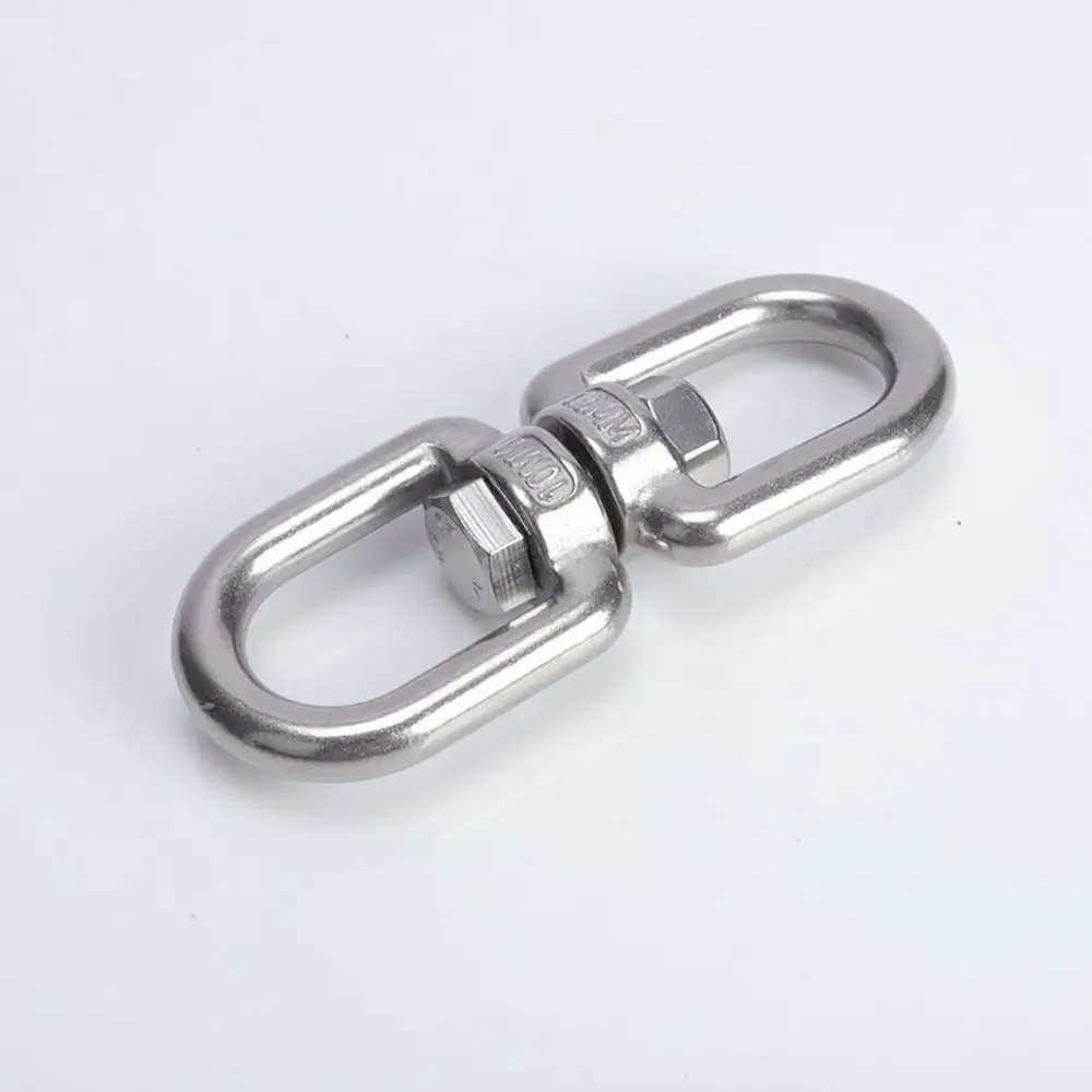 1Pcs Eye Connectors 8 Ring Hook 304 Stainless Steel M4 M5 M6 M8 Marine Anchor Swivel Universal 4mm 5mm 6mm 8mm Carabiner Clasp