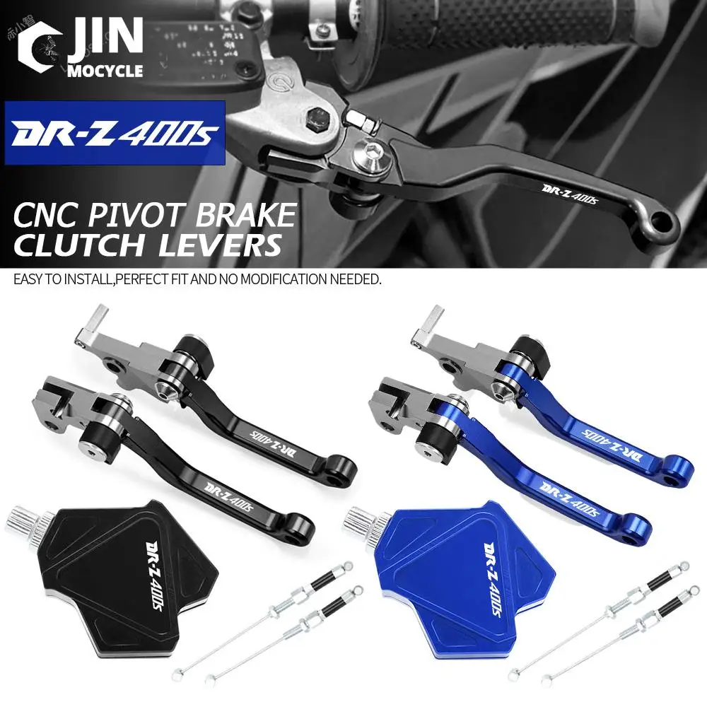 

For SUZUKI DRZ400S DRZ 400S 2000-2017 Motorcross Accessories CNC Stunt Clutch Lever Easy Pull Cable System Brake Clutch Levers