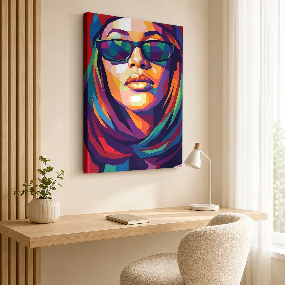 Aaliyah WPAP Canvas Poster Custom Modern Aesthetic Wall Paintings Decoration for Office Hallway Collectible Ready to Hang Gift
