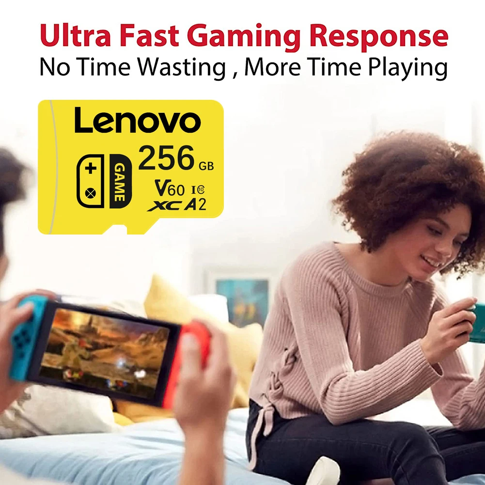 Lenovo High Speed Micro SD Card V60 A2 512GB 256GB 128GB 64GB 32GB for PC Game Consoles Cameras - Memory Storage Card - view 4