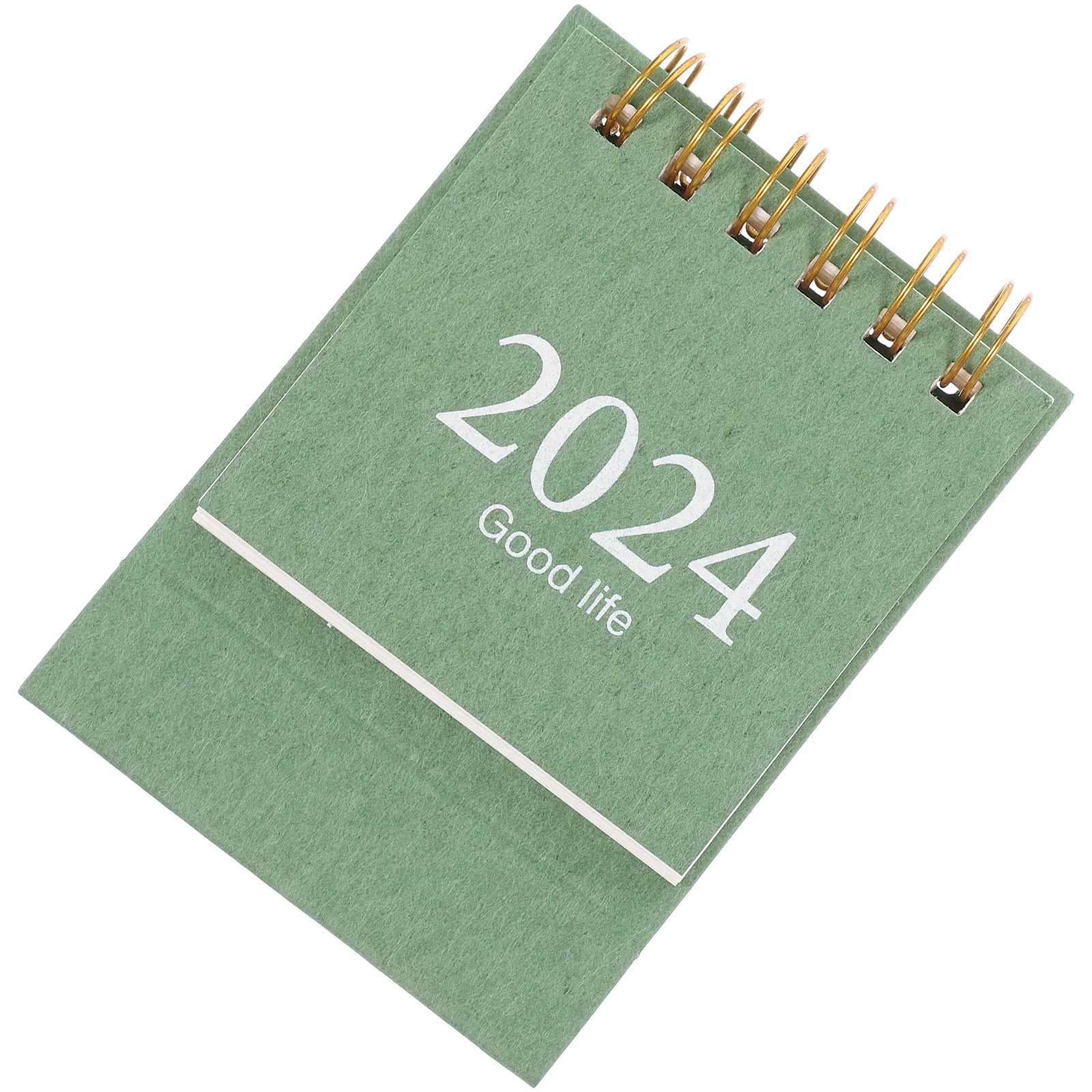 

Настольный календарь со спиральной переплетом, 2024, украшение для домашнего офиса, ежемесячный органайзер, календарь для письма, планировщик расписания