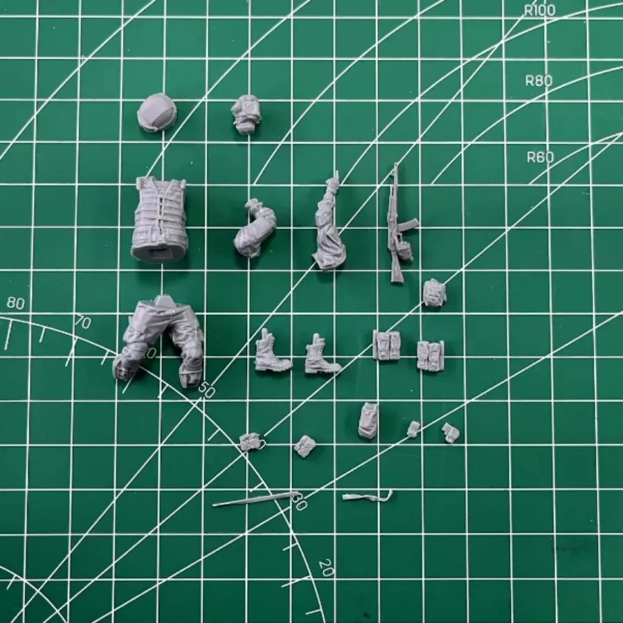 1/35 Scale Resin Figure  Assembled Model Kit Modern Infantry Single Military Hobby Miniature Unassembled and Unpainted 665