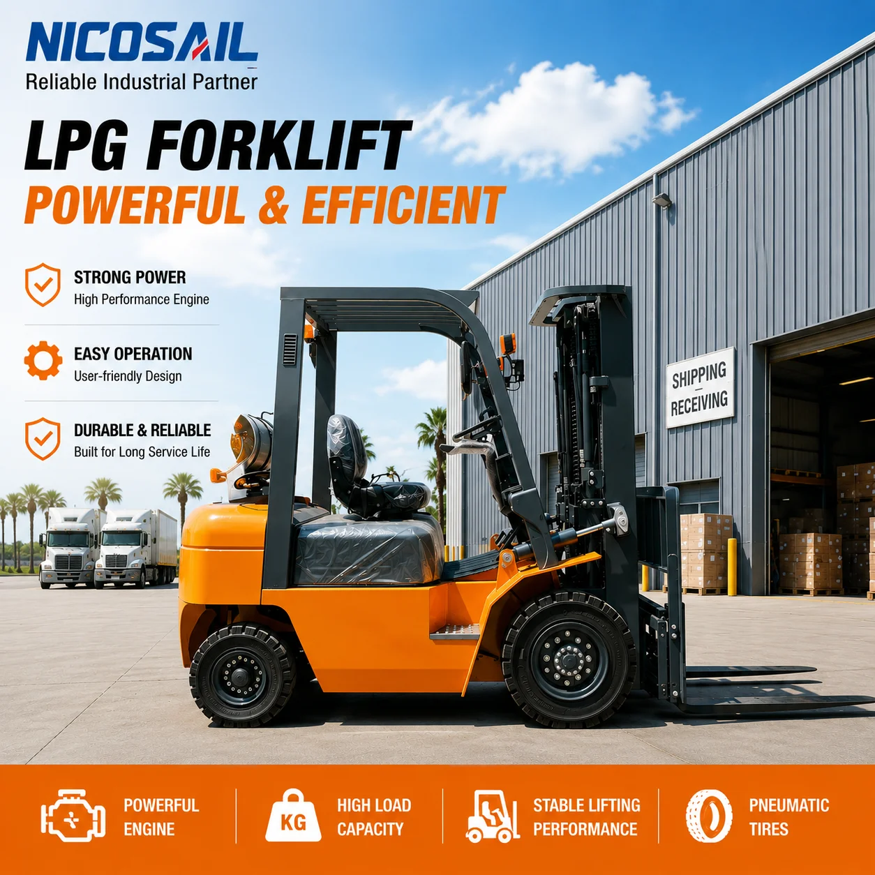 

1.6T Heavy Duty Forklift 6000kg Diesel Forklift Truck for Warehouse Logistics and Factory Use