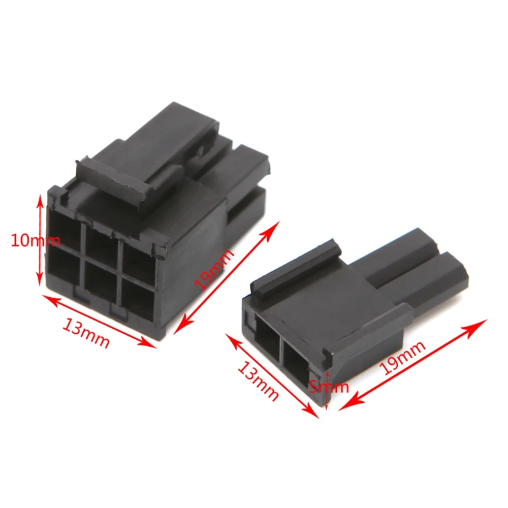 30 Pcs 4.2mm 6+2 Pin Male Power Connector Plastic Shell For PC Graphics Card PCI-E
