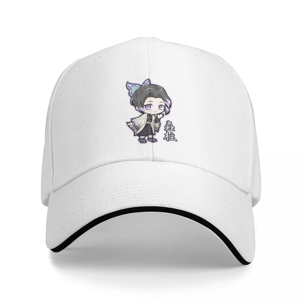 Shinobu Kocho Demon Slayers Baseball Cap Fashion Japanese Anime Sandwich Cap Men Women Adjustable Dad Hat Activities