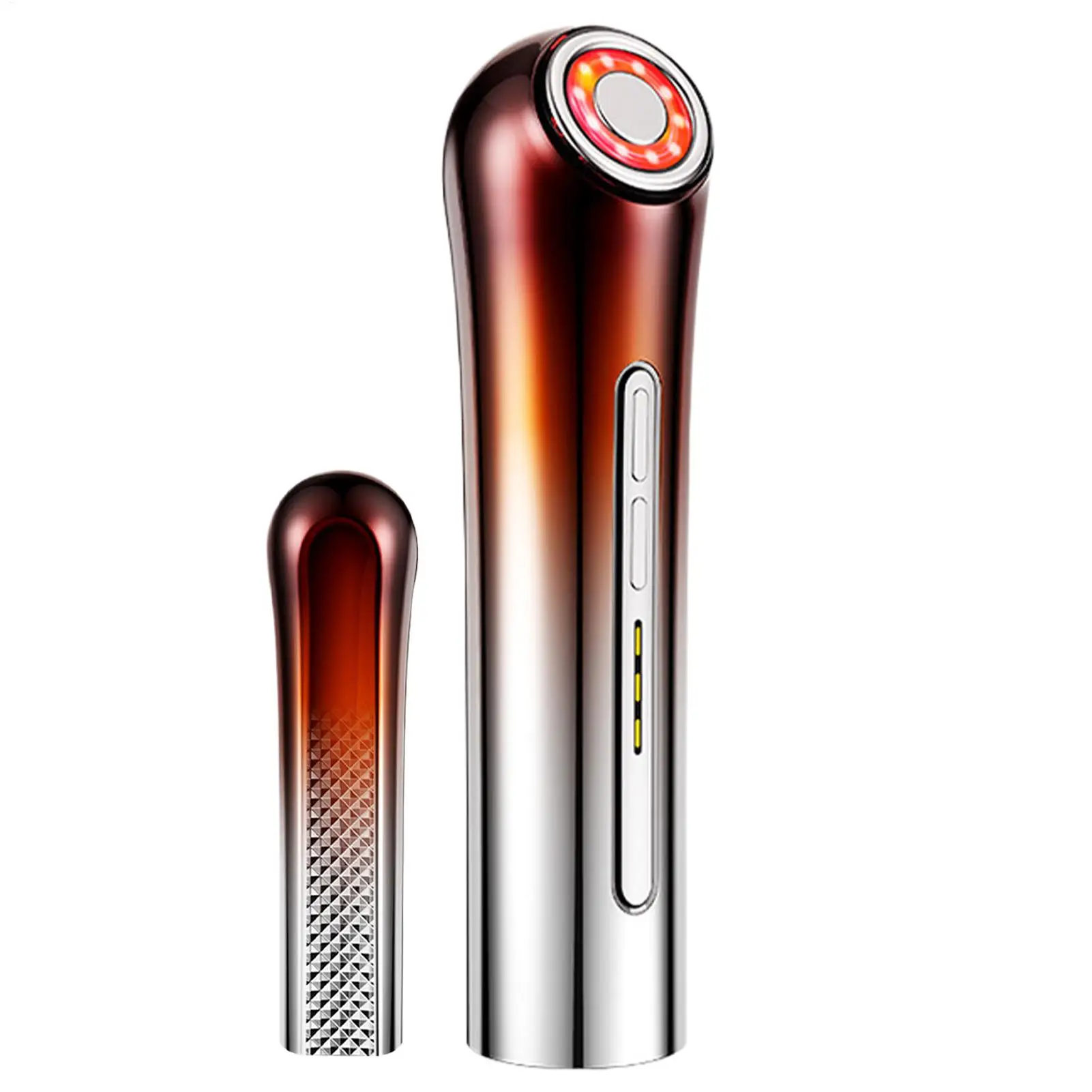 

Аппарат для лифтинга лица с красным и синим светом, EMS-микротоками, омоложением кожи и подтягивающим массажером