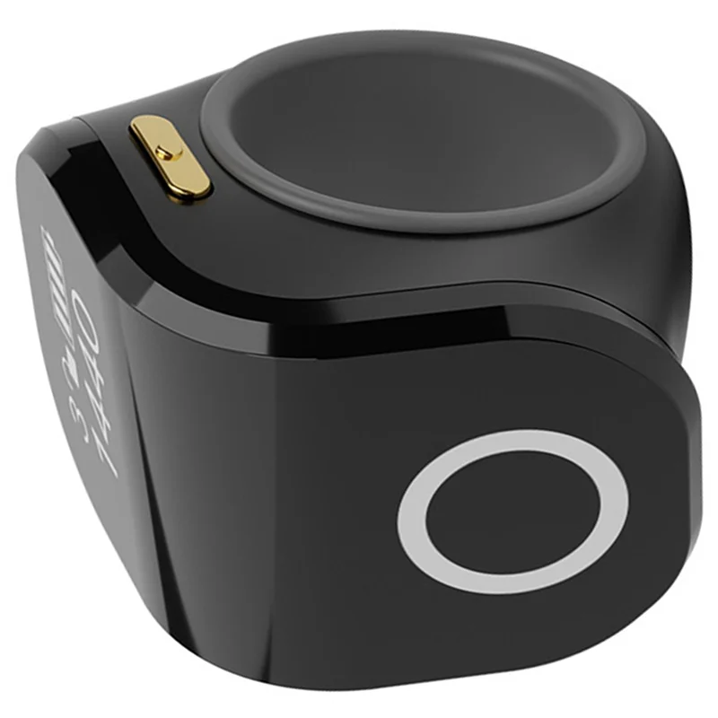 L52A-2X عداد رقمي محمول بنقاط حلقة قابلة لإعادة الشحن، عداد رصيد ذكي يعمل باللمس، عداد إصبع أسود