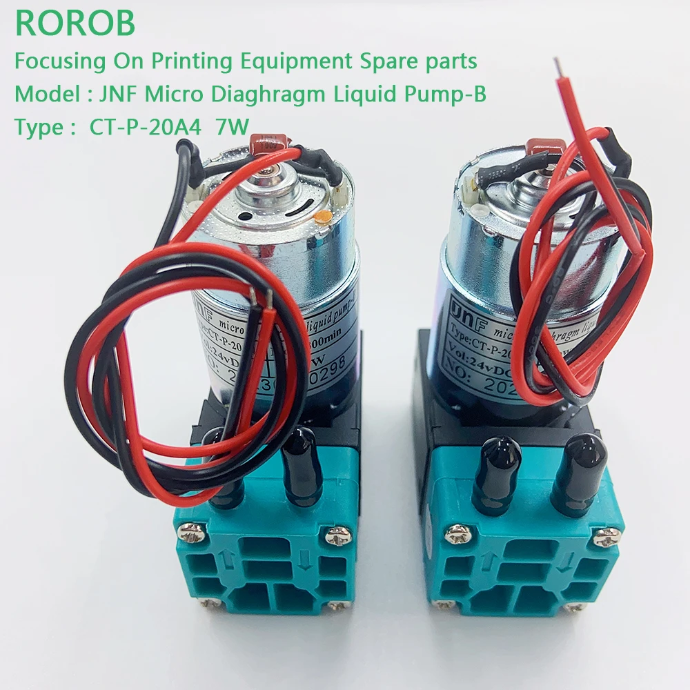 JNF-Bomba de Tinta Líquida Micro Diaghram, Adequado para Flora, Allwin, Witcolor, Sky Color, Impressora Solvente, Outro Equipamento Jacto de Tinta, 24V DC, 7W